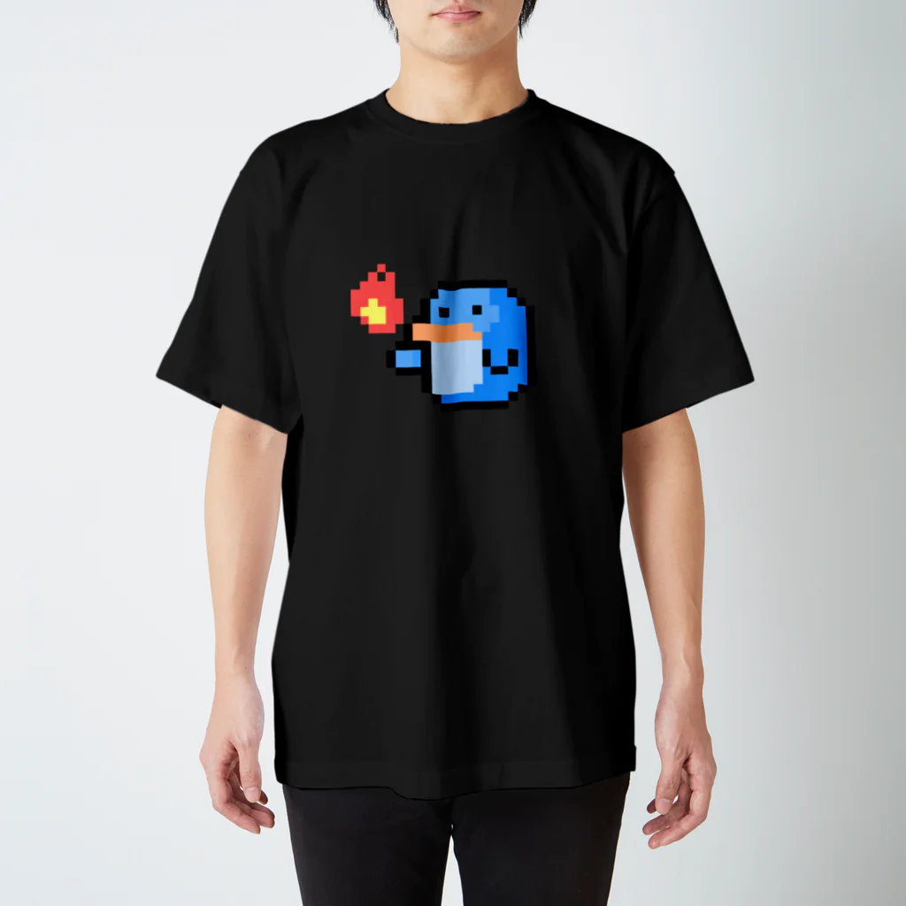 【ドット絵】ネコブレ商店のファイヤペンギン スタンダードTシャツ