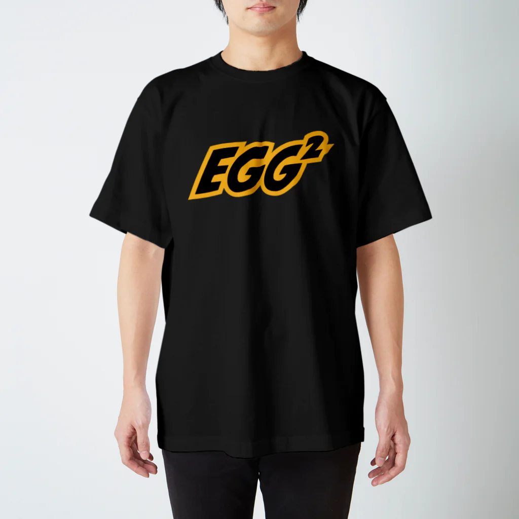 EGG²の"Black" EGG² Logo T-shirts Regular Fit T-Shirt