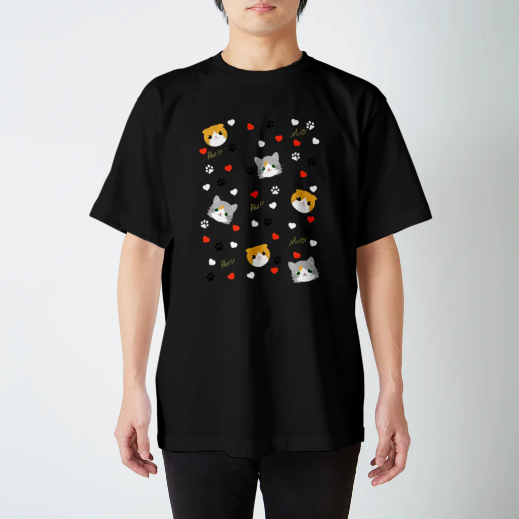 ねこの家のMIi&Rex スタンダードTシャツ