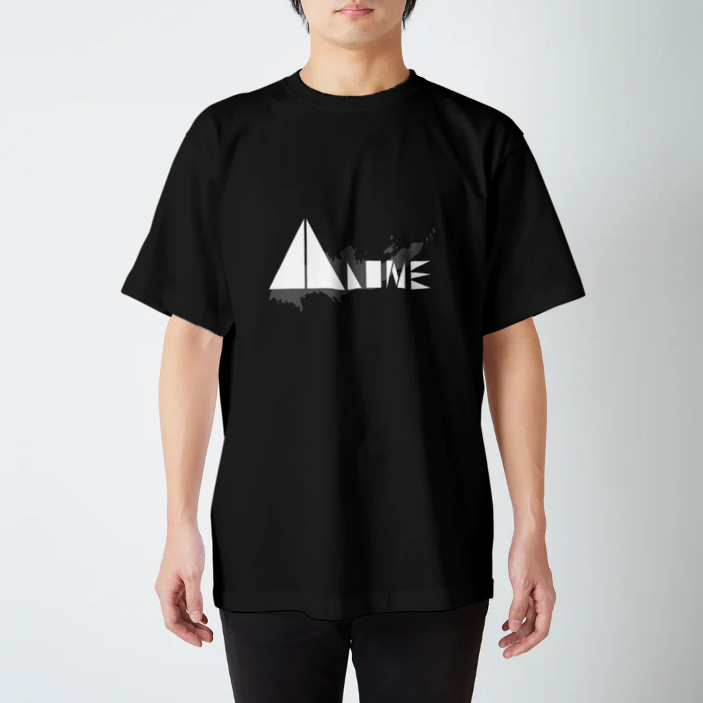 ALONE OFFICIAL STOREの〖白〗「ALONE LOGO ＋ しぶき Tシャツ」 Regular Fit T-Shirt