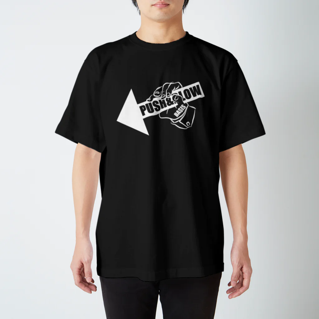 mosmos storeのPUSH & BLOW -white- スタンダードTシャツ