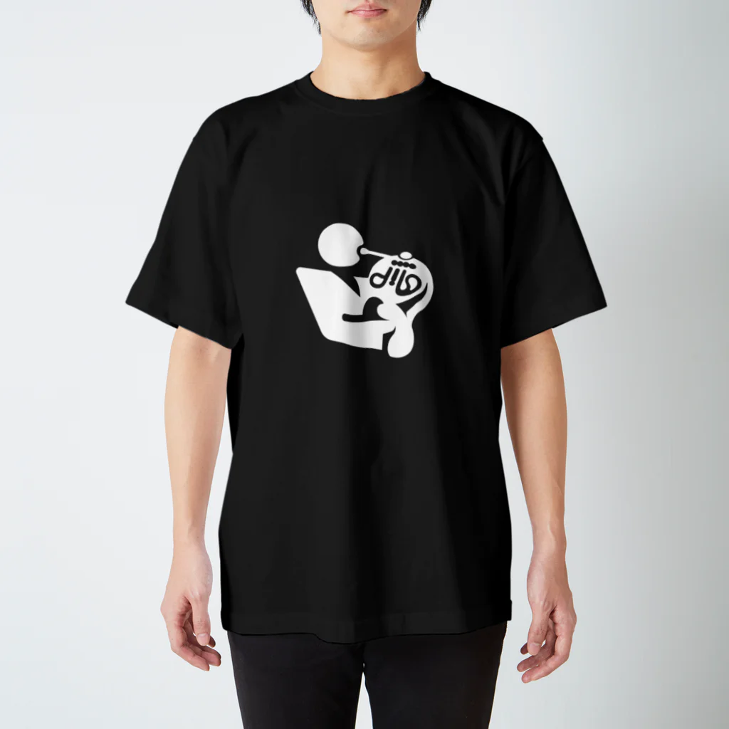 きゃめのホルン演奏ピクトさん（白） Regular Fit T-Shirt