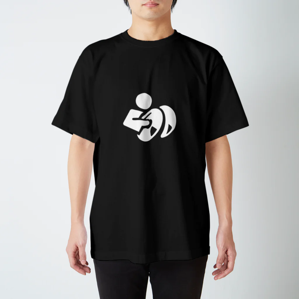 きゃめのシンバル演奏ピクトさん（白） Regular Fit T-Shirt