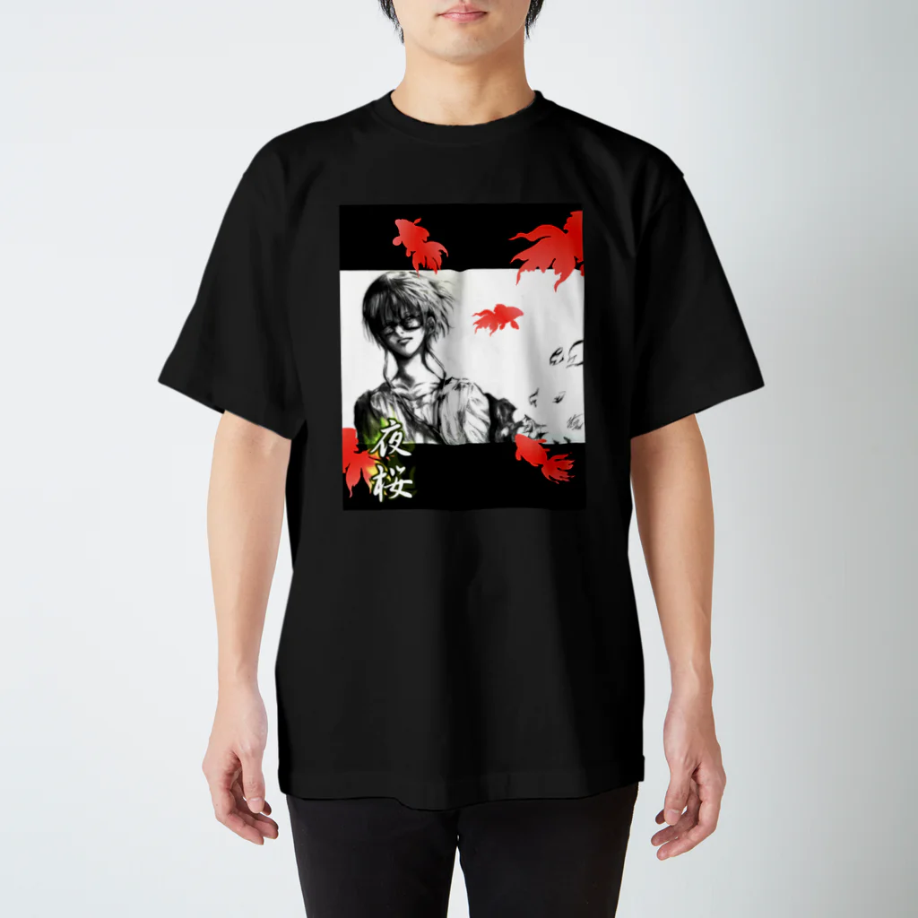 裕羅の夜桜 Regular Fit T-Shirt