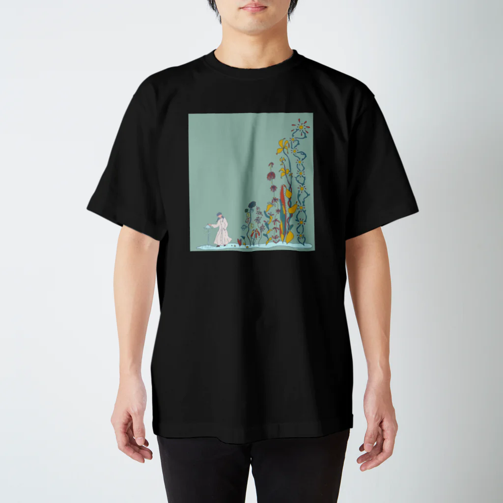 Kararihiraのお花を育てる スタンダードTシャツ