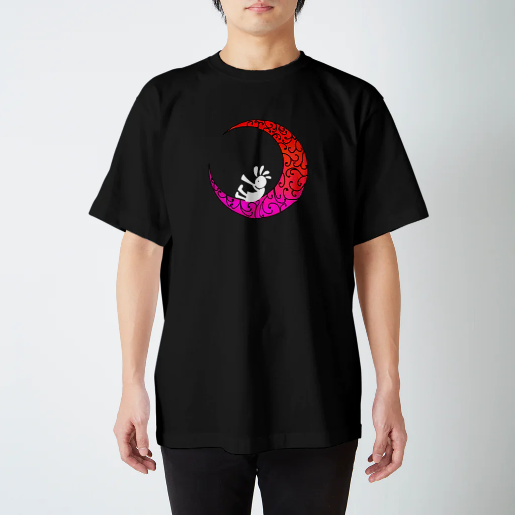 Sugar Oilの月夜に想いを ココペリ白ver スタンダードTシャツ