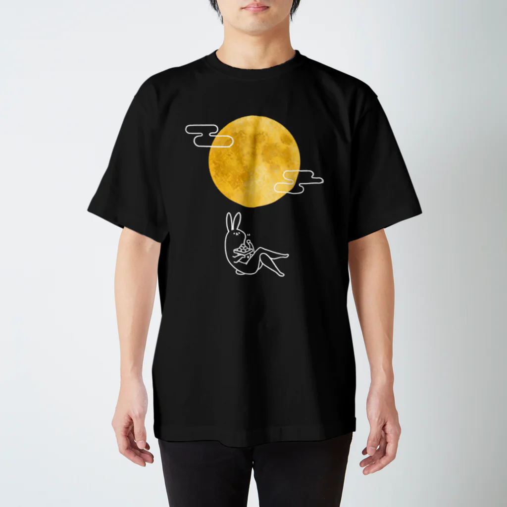 タドリのお月見うさぎ スタンダードTシャツ