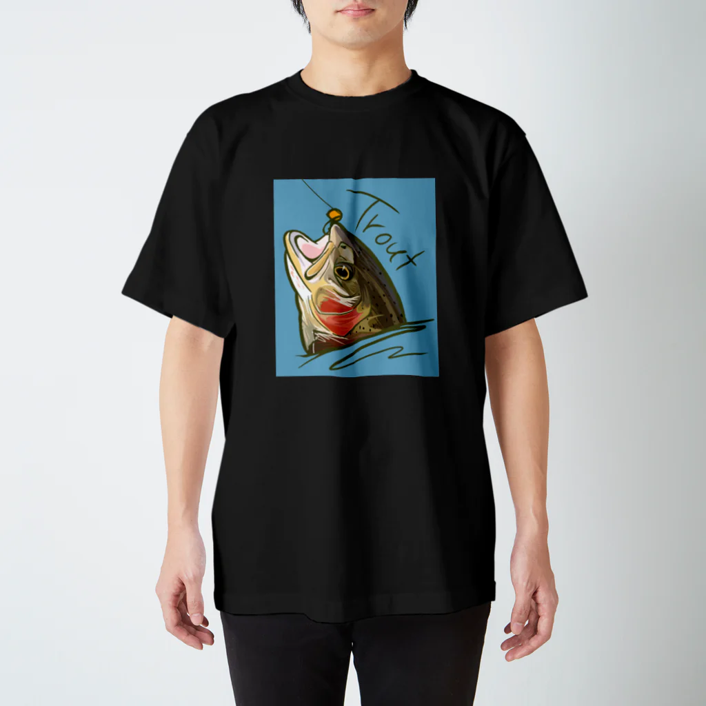 🎨nanairo🐟のtrout Regular Fit T-Shirt