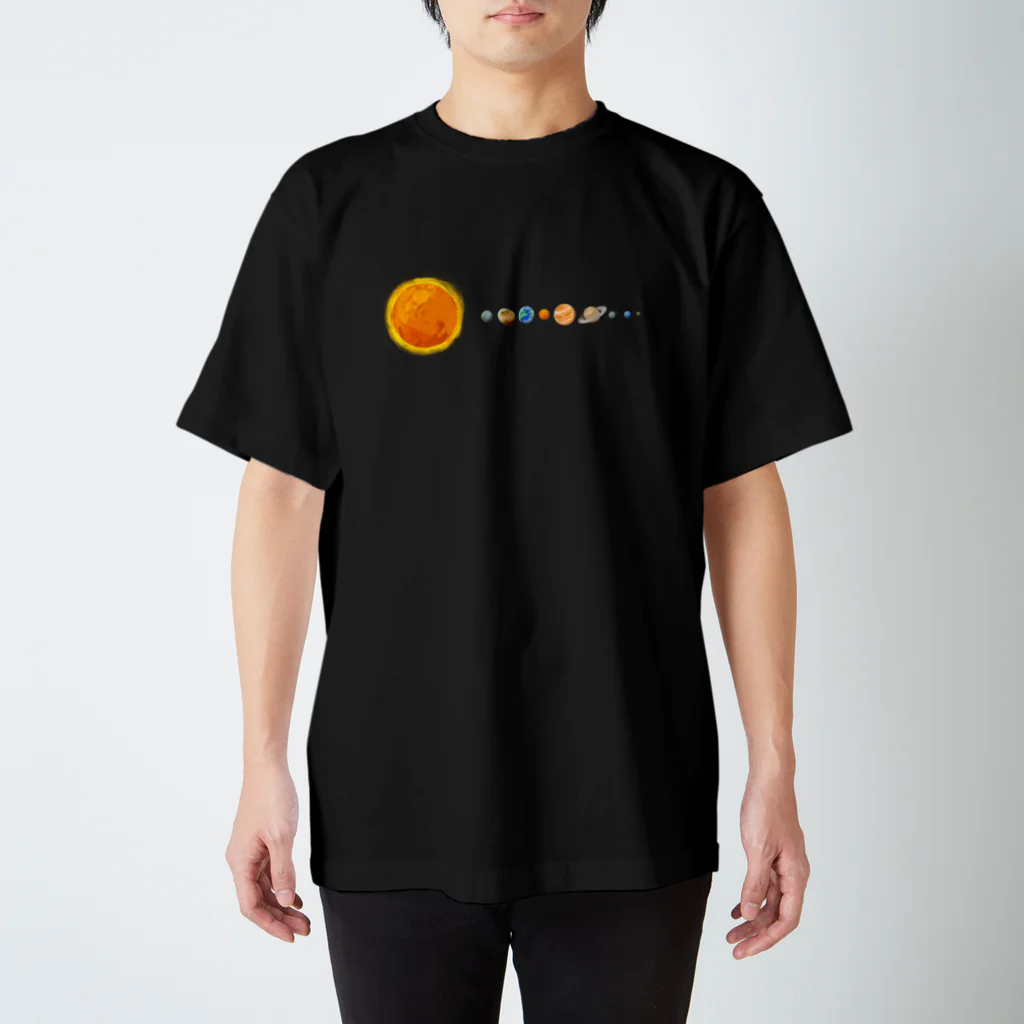 寝不足うさぎの太陽系 スタンダードTシャツ