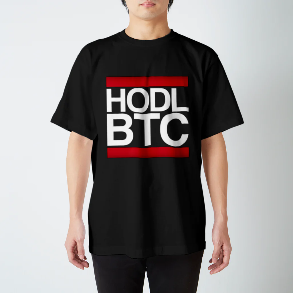 クリプト草グッツ専門店のHODL BTC Regular Fit T-Shirt