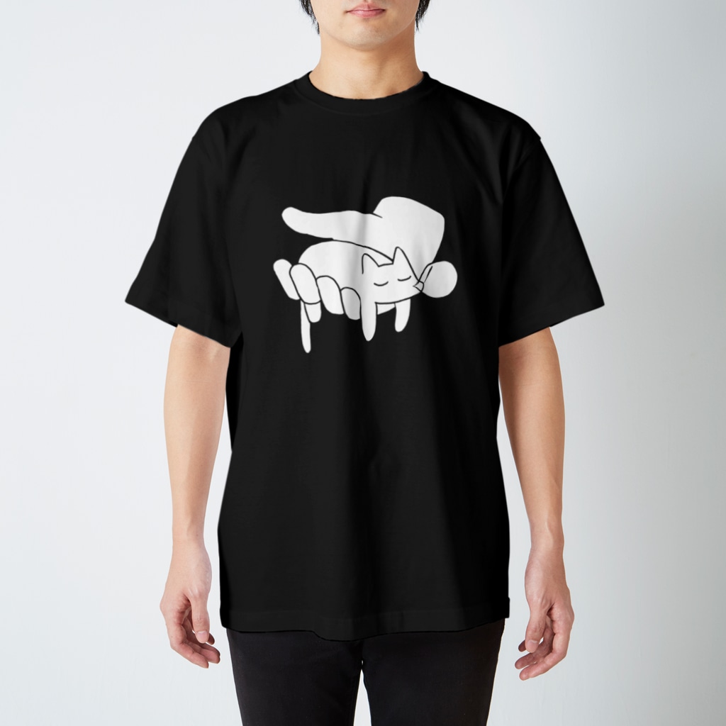 あらゐけいいちの手の上に猫が乗っている Regular Fit T-Shirt