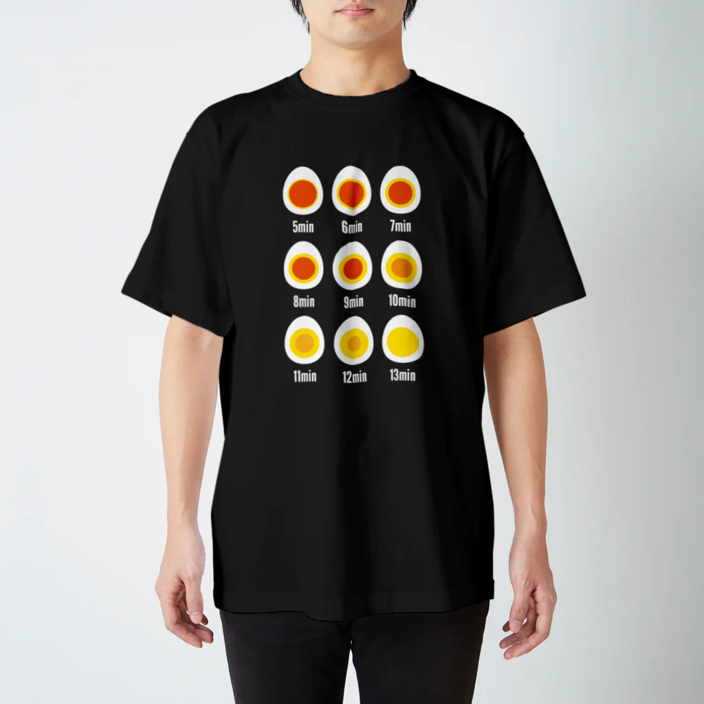 オノマトピアのゆで卵早見表 スタンダードTシャツ