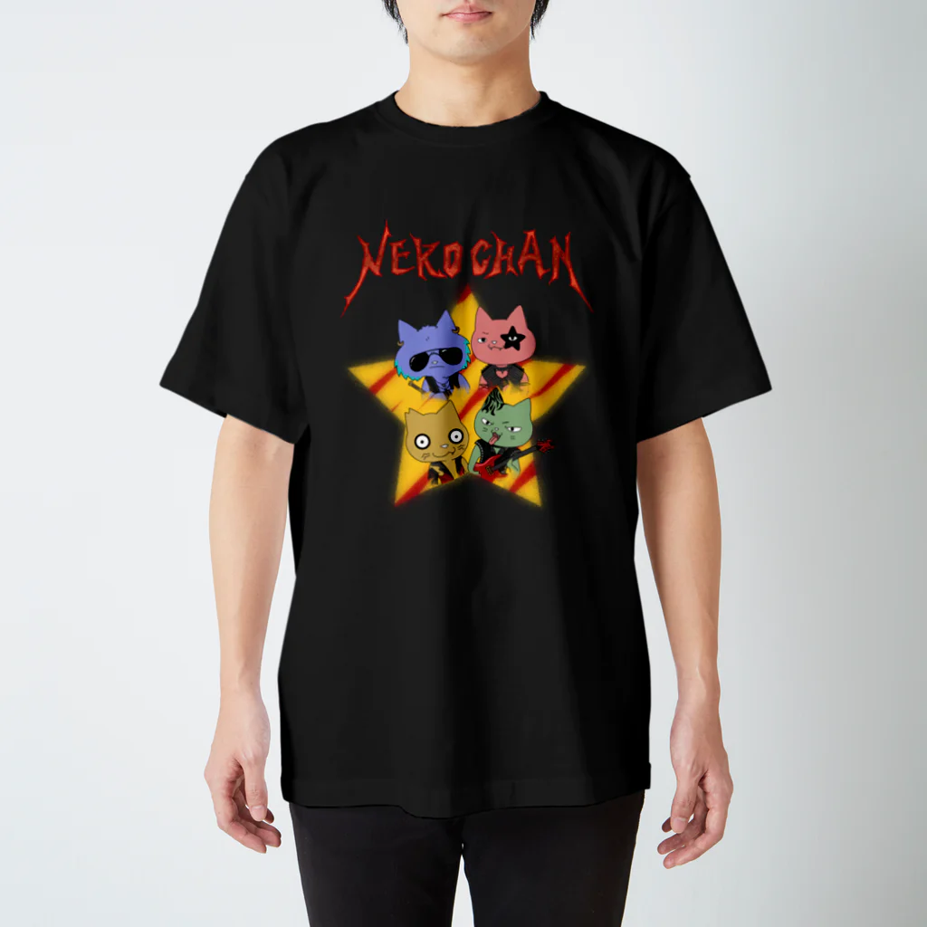 牡丹ちゃんのNEKO CHAN ロック Regular Fit T-Shirt
