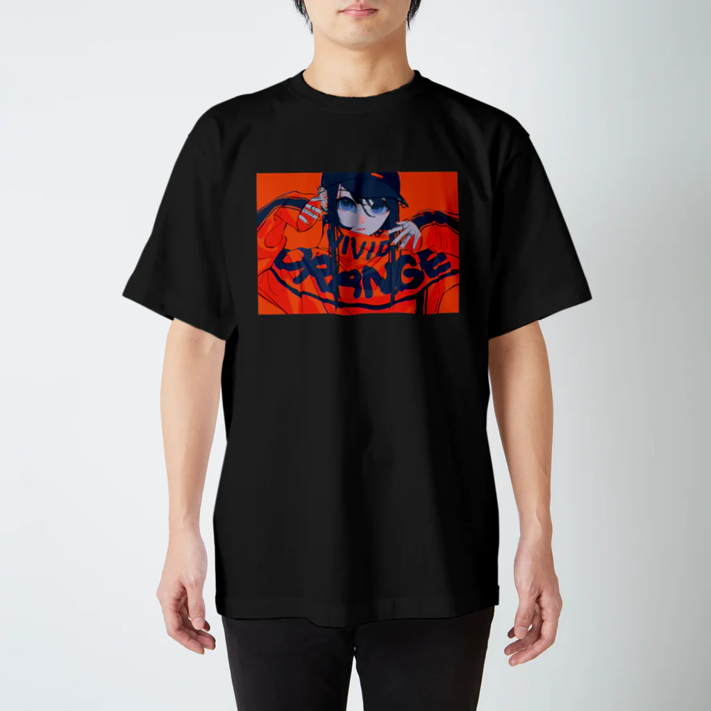 りたおのvivid orange Regular Fit T-Shirt