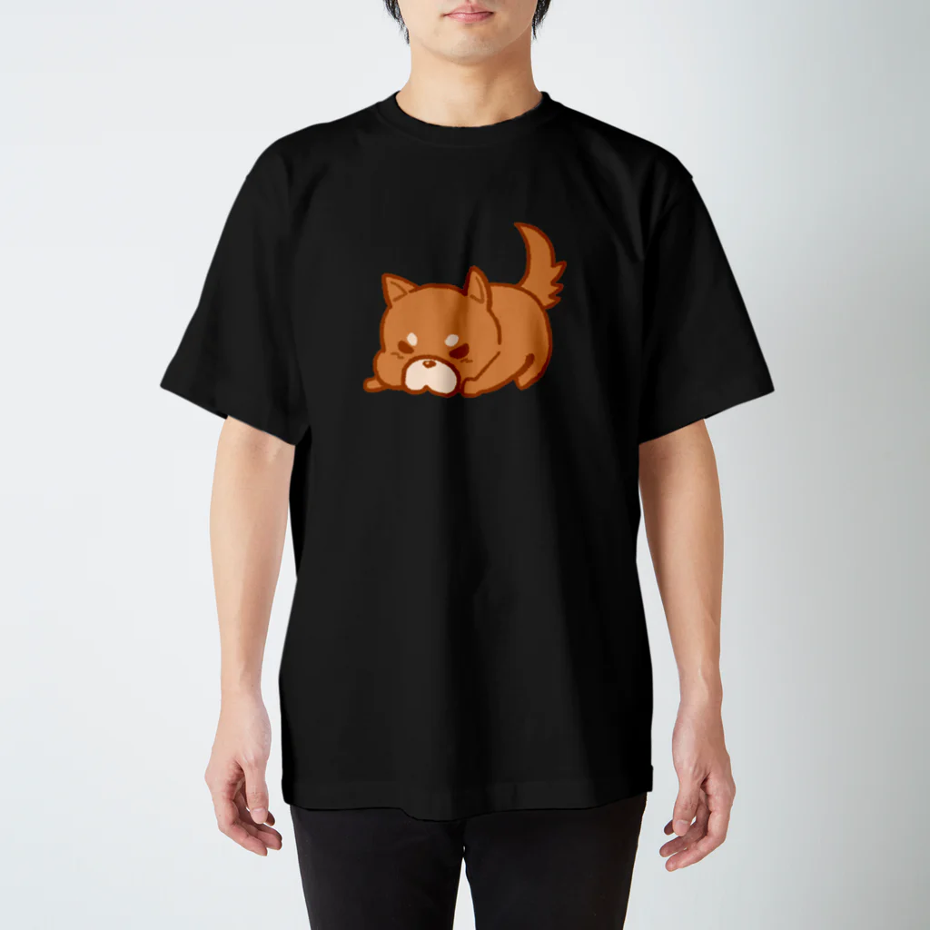 気ままに堂のおこりんぼしば（茶） スタンダードTシャツ