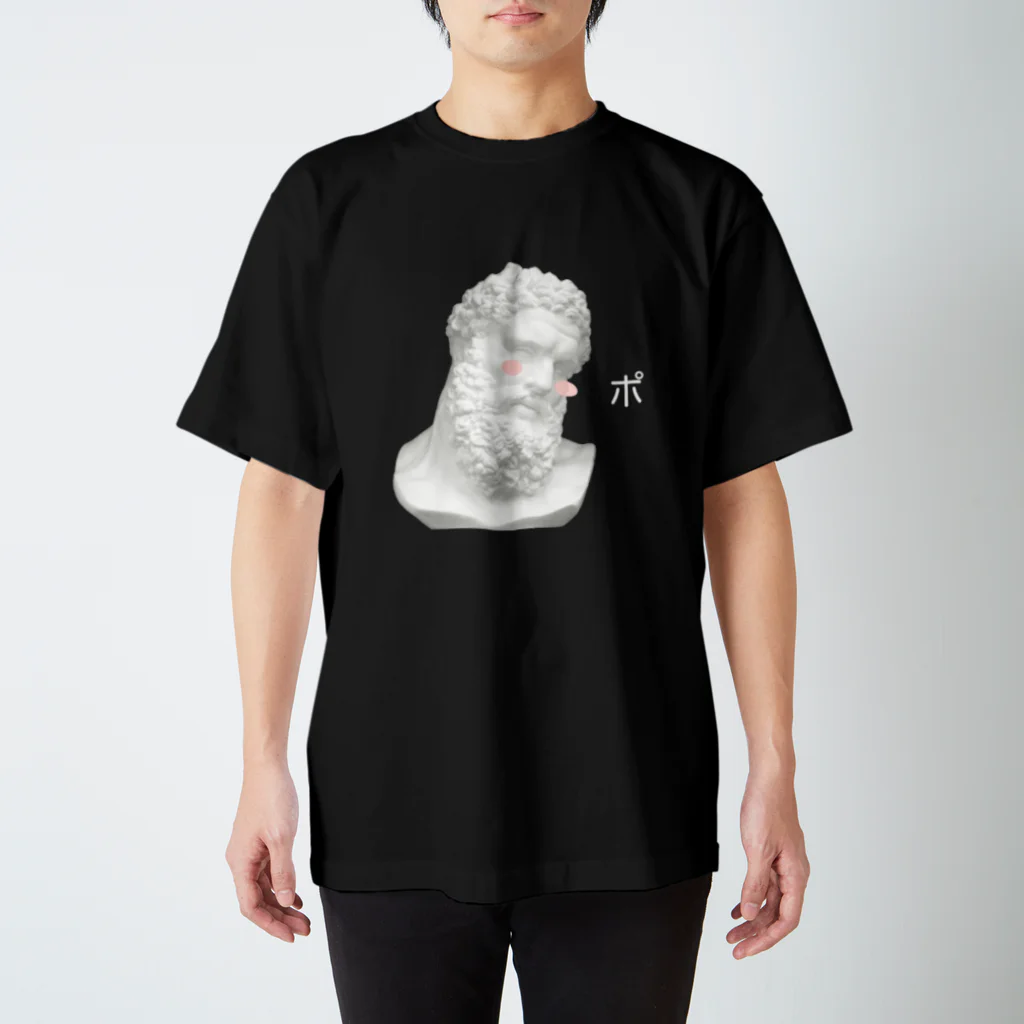 生きたら勝ち組Tシャツのぽっ　黒Tシャツ Regular Fit T-Shirt