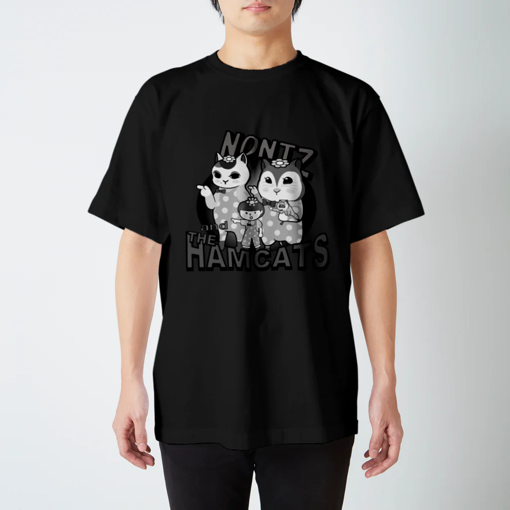カレーゴハンナー  CURRYGOHANNERのハム猫一家の大騒動 Regular Fit T-Shirt