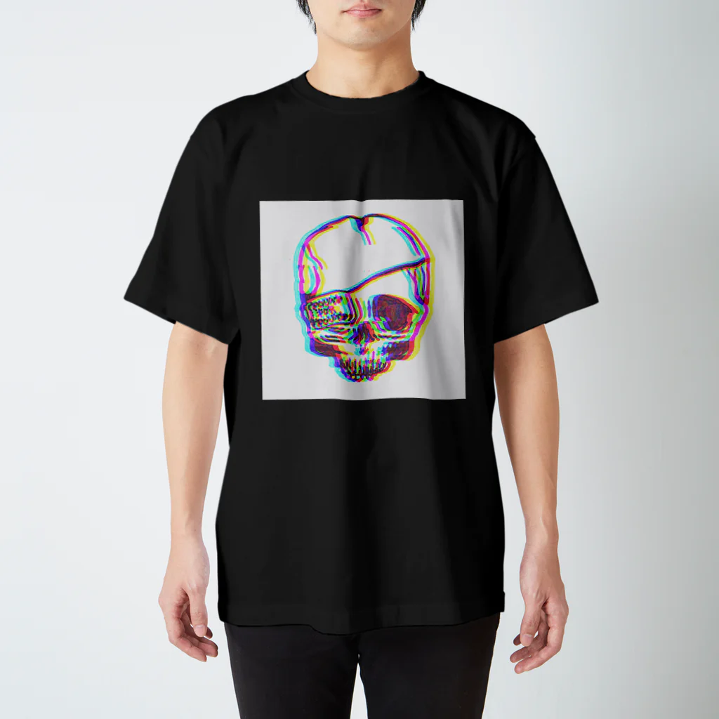 yuyuのBroken Skull Regular Fit T-Shirt