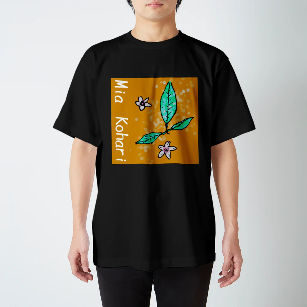 想い出工房　面影屋ーおもかげやーのミア　コハリ　　葉と花 スタンダードTシャツ