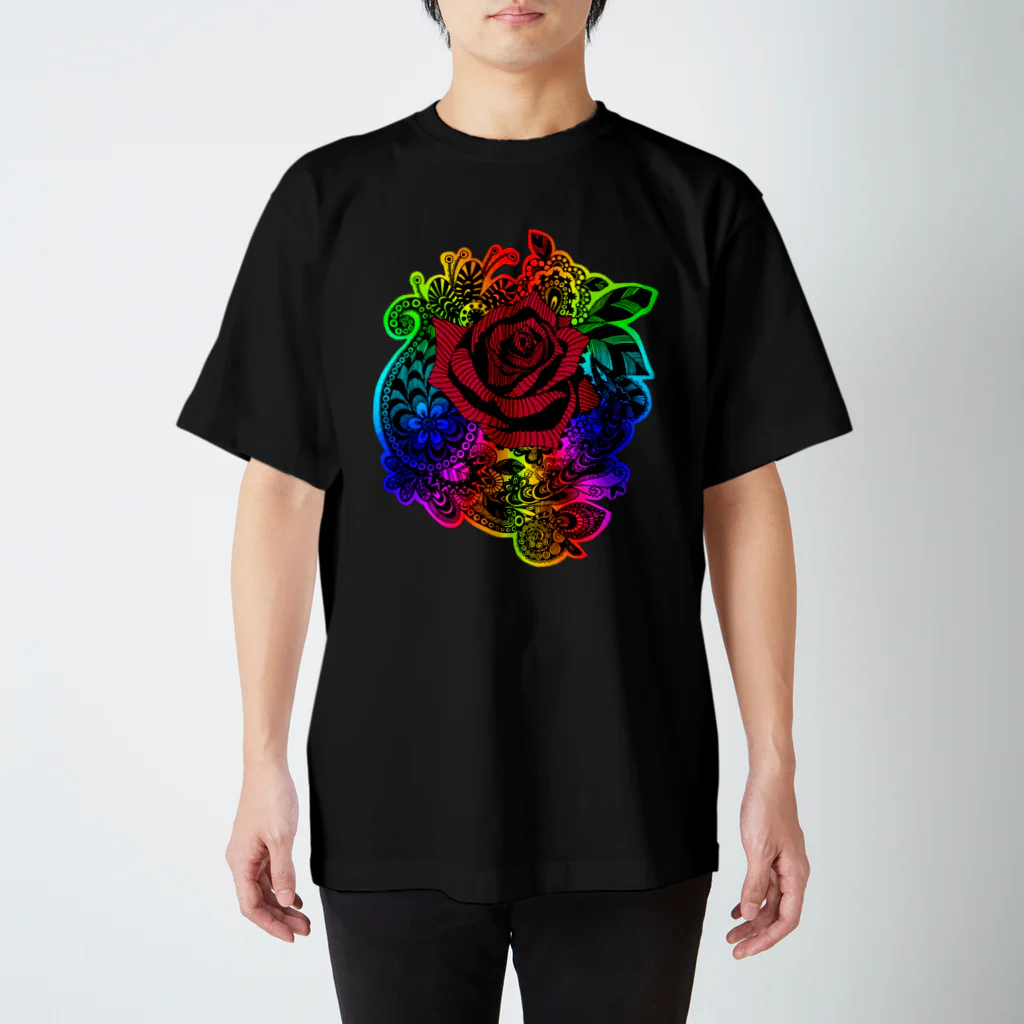 うみこのバラとにじ Regular Fit T-Shirt