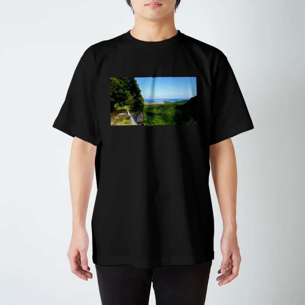 直翅類.jpの西表島　ピナイサーラの滝 スタンダードTシャツ