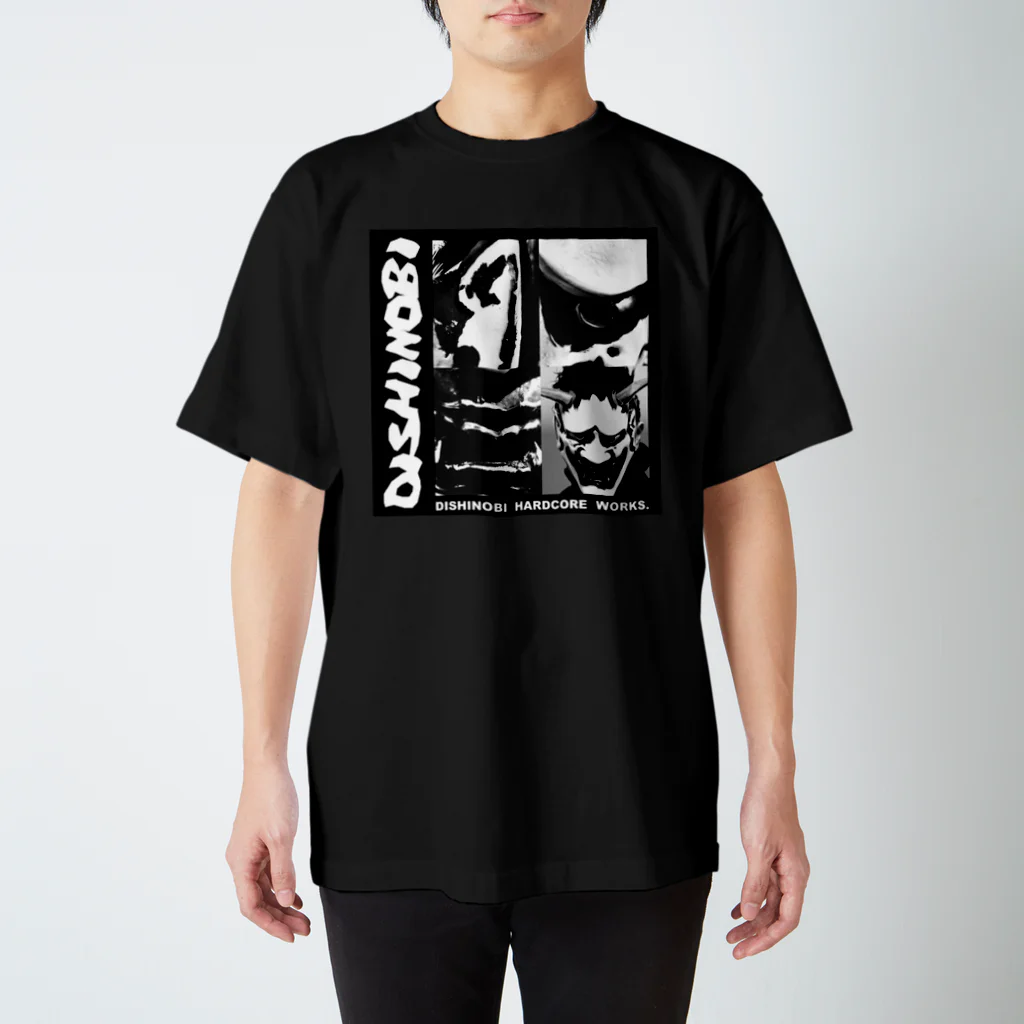 DISHINOBI HARDCORE WORKS.のDISHINOBI オマージュ Regular Fit T-Shirt