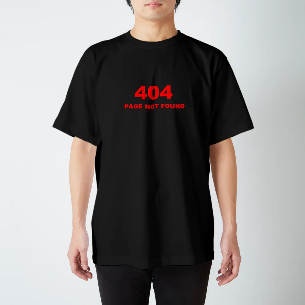 BLICK + BLACK の404 PAGE NOT FOUND：行方不明 Regular Fit T-Shirt