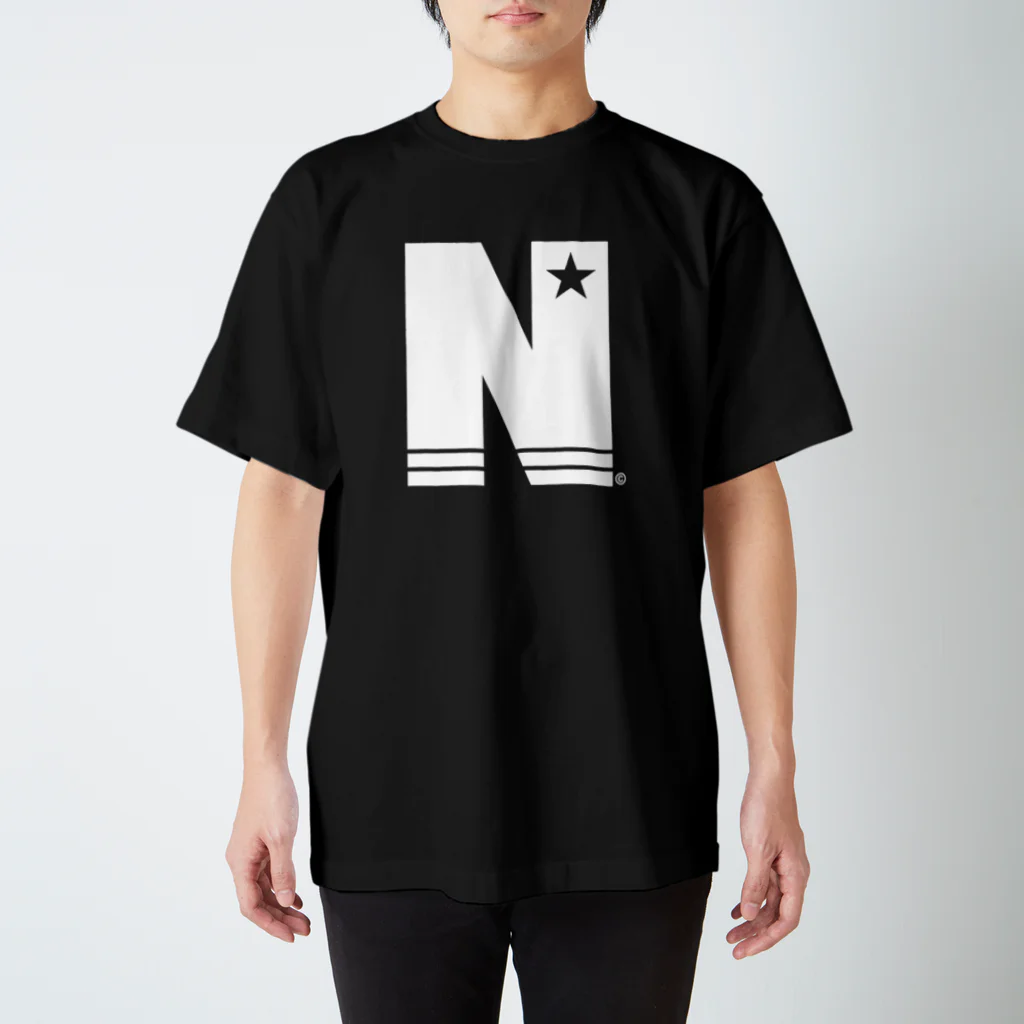 NOBチャンネルストアのN STAR ホワイト スタンダードTシャツ