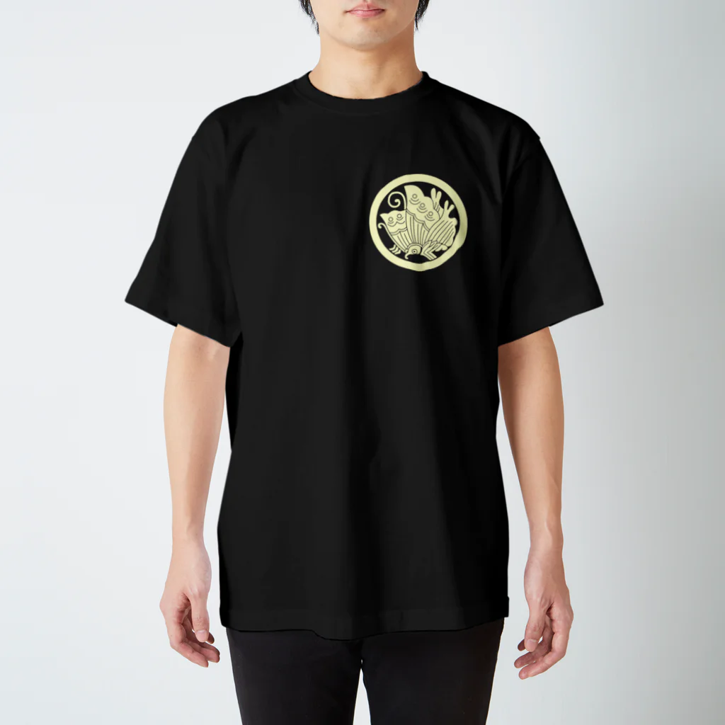 CIPANGOの【家紋】揚羽蝶（アイボリー） Regular Fit T-Shirt