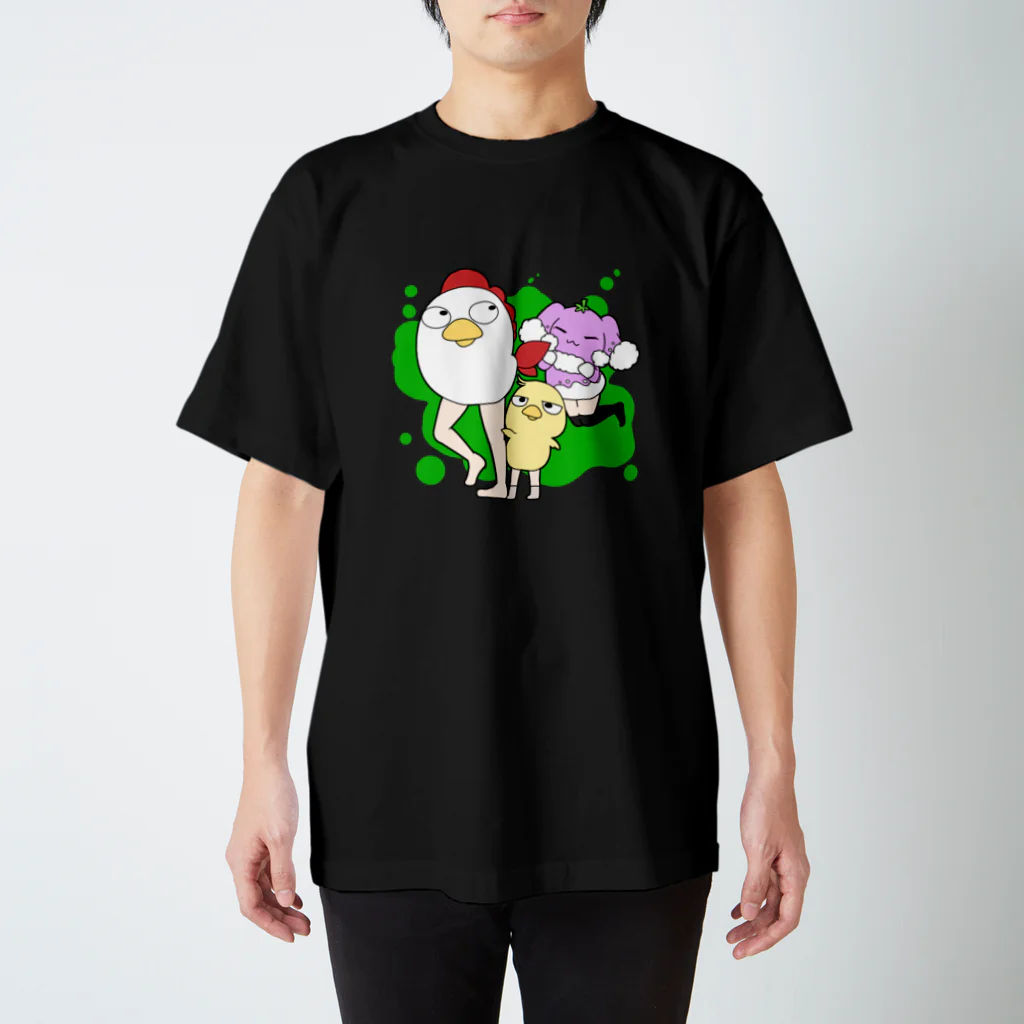 きちん。の生脚キチンと仲間たち スタンダードTシャツ