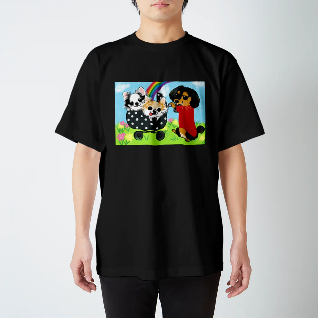 4696necoのラブリーわんこ Regular Fit T-Shirt