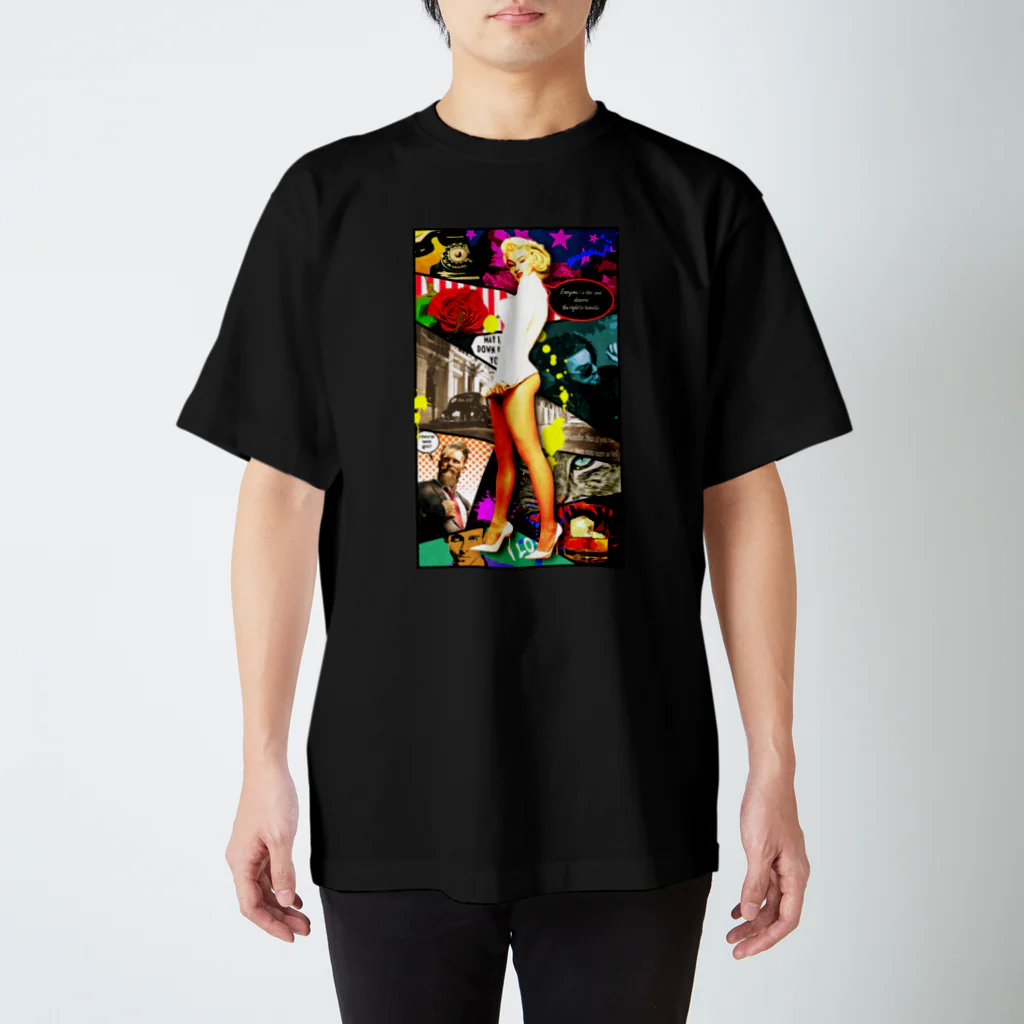 D.G ニーズヘッグショップのMarilyn Monroe is targeted スタンダードTシャツ