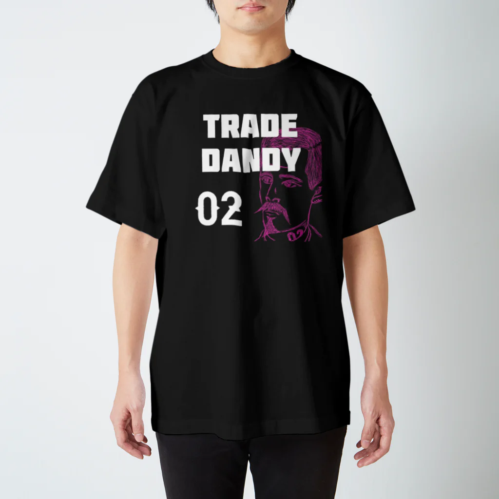 ニポトレ本舗☆投資家とトレーダーに捧ぐのTRADE DANDY 002 ストリートトレードダンディおじさん002 Regular Fit T-Shirt