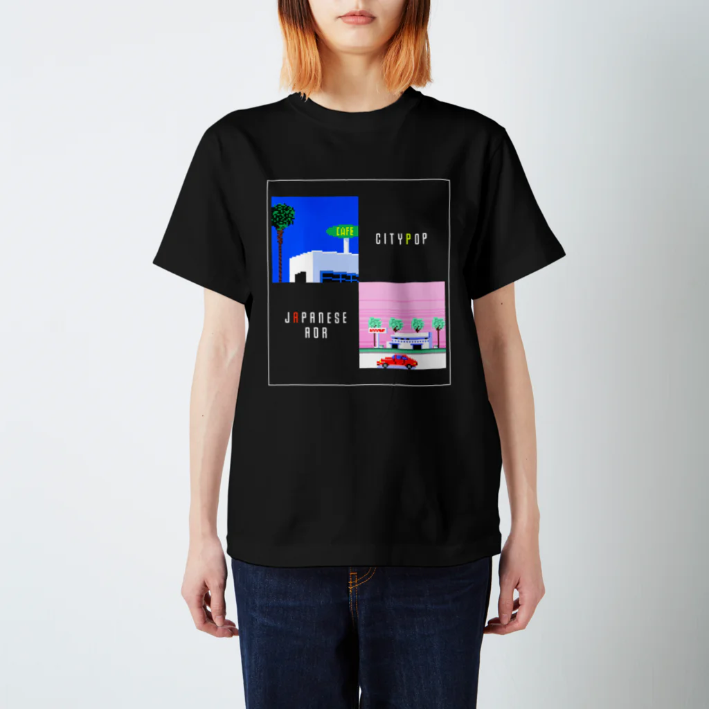 ファクトンのピクセルCITYPOP スタンダードTシャツ