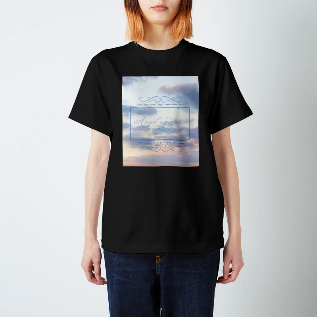 ゆにねこ惑星のପ天使の夏休みଓ夕暮れ旅行(濃) Regular Fit T-Shirt