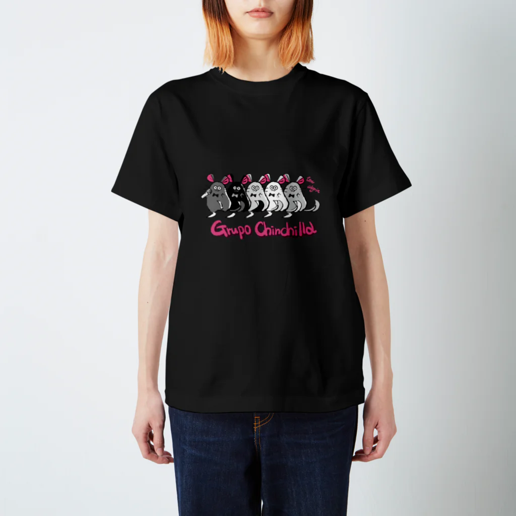 Líneas de aska “Askaの紙上絵”のGrupo Chinchilla(グルーポ チンチラ) スタンダードTシャツ