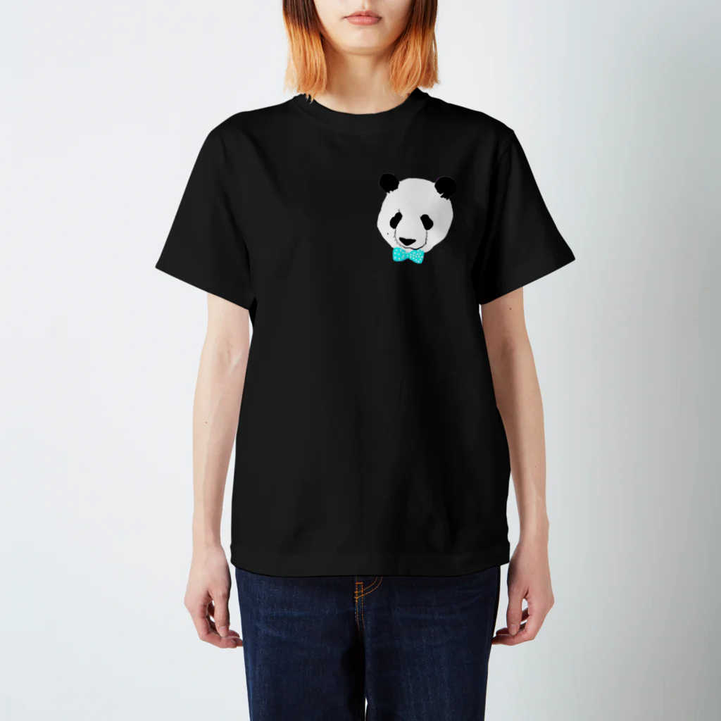 KaNaN〜パンダのパンダの青リボン🐼 スタンダードTシャツ