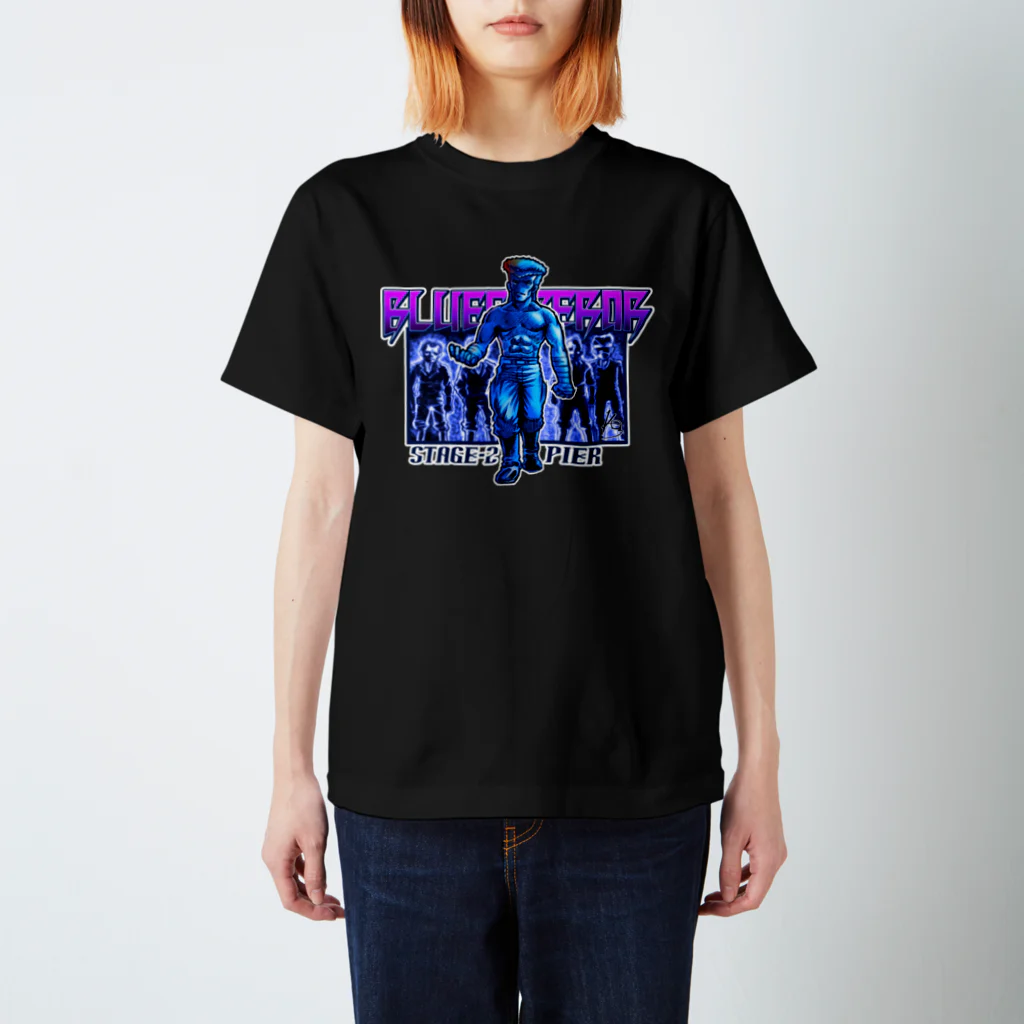 Kon-ART グッズショップのBLUE Emperorシンジ スタンダードTシャツ