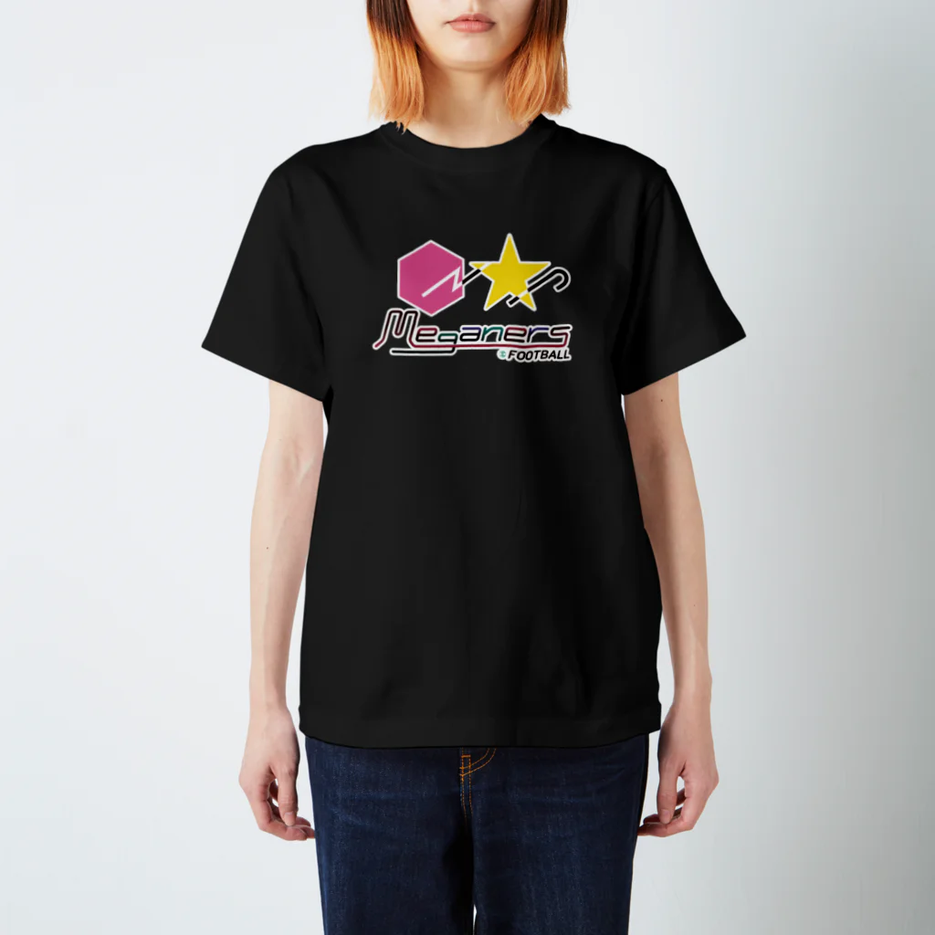 蹴球メガネーズの10色【ロック風】蹴球メガネーズ【デザイナーズ】 スタンダードTシャツ