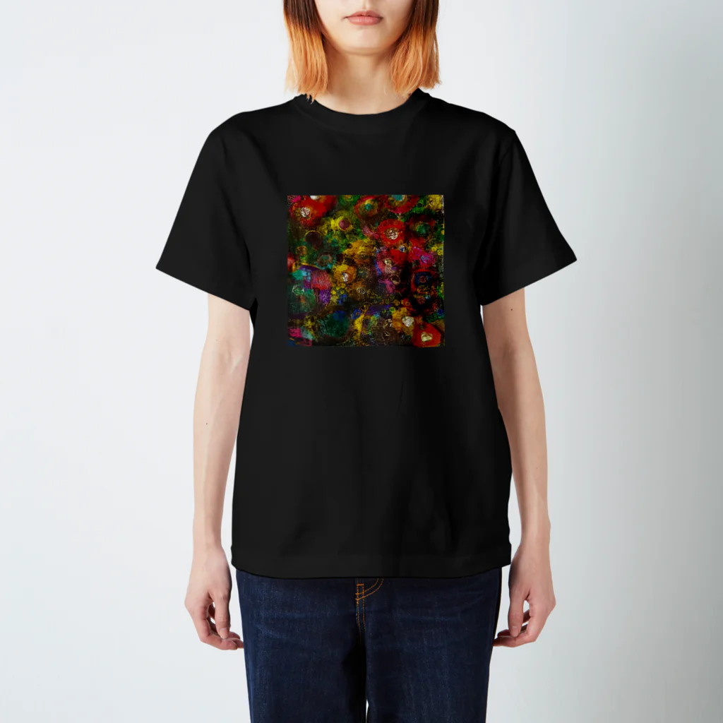 keiko-nekomanmaのぷかぷか花火　 Regular Fit T-Shirt