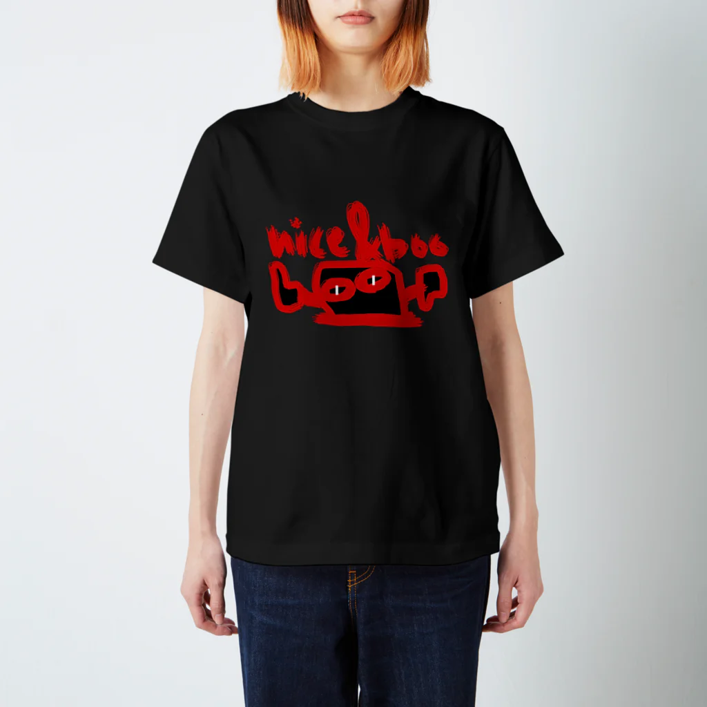 ameyoのnice&boo red スタンダードTシャツ