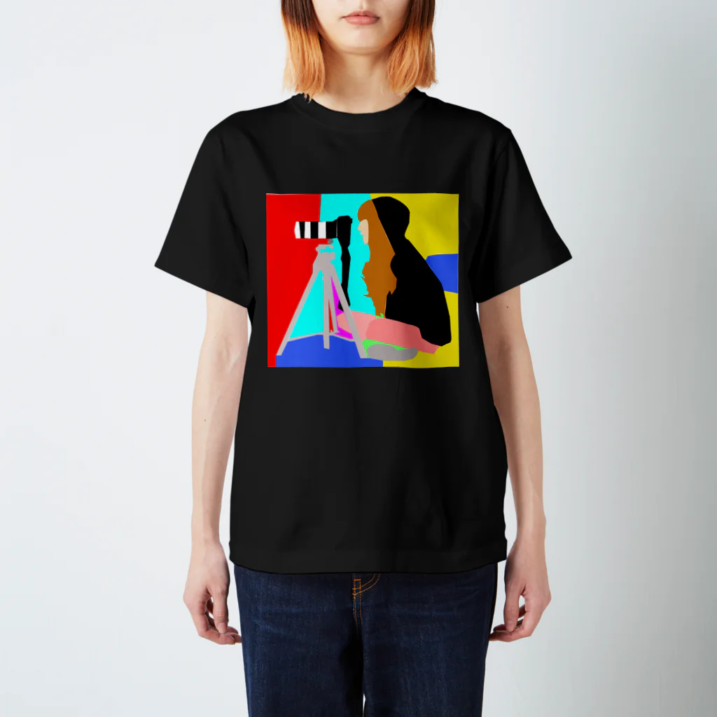 sumesiの女の子＆カメラ Regular Fit T-Shirt