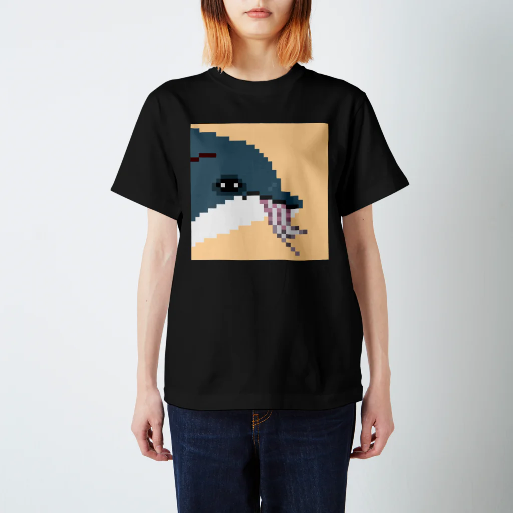 観音マリーナのタコ食って死んだイルカのドット絵Ｔシャツ Regular Fit T-Shirt