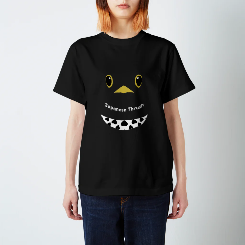 motif工房のクロツグミくん スタンダードTシャツ