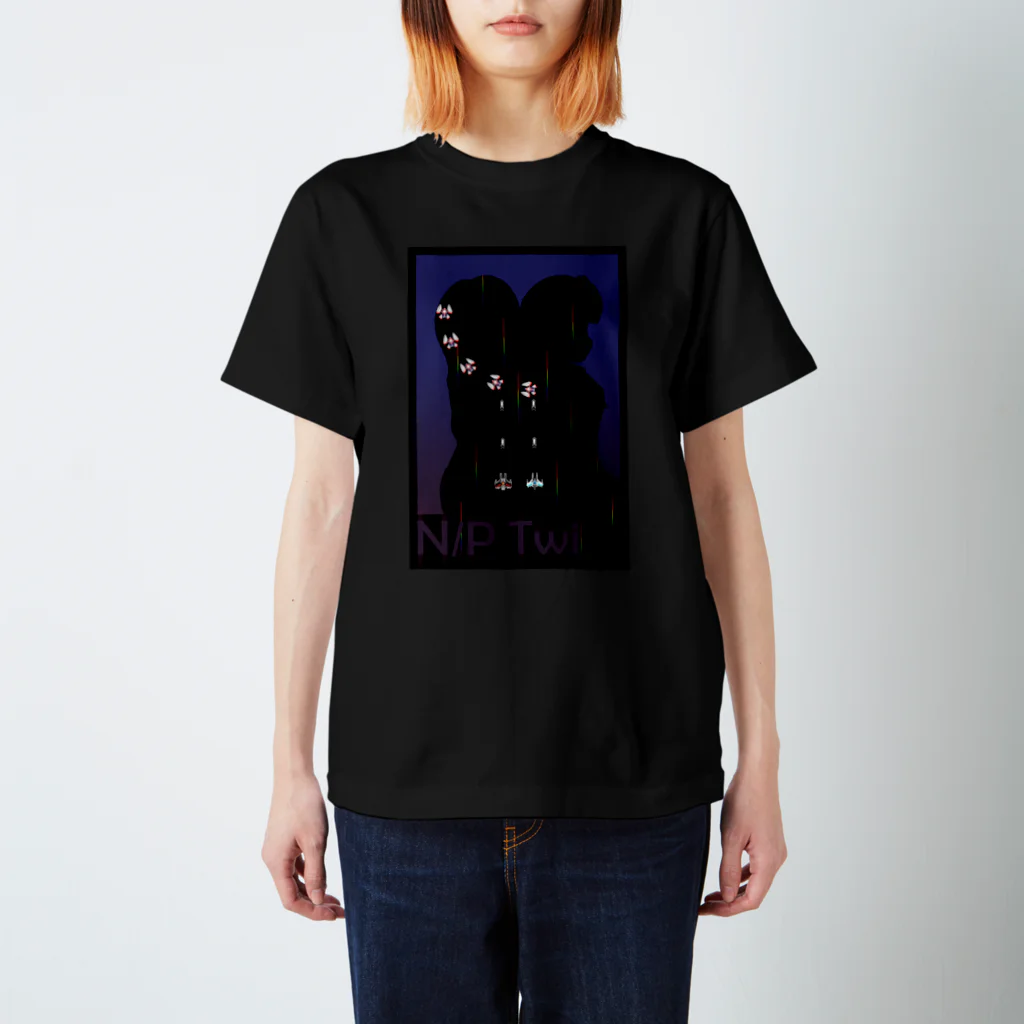 fslasht(青)のN/P Twinsゲームイメージ スタンダードTシャツ