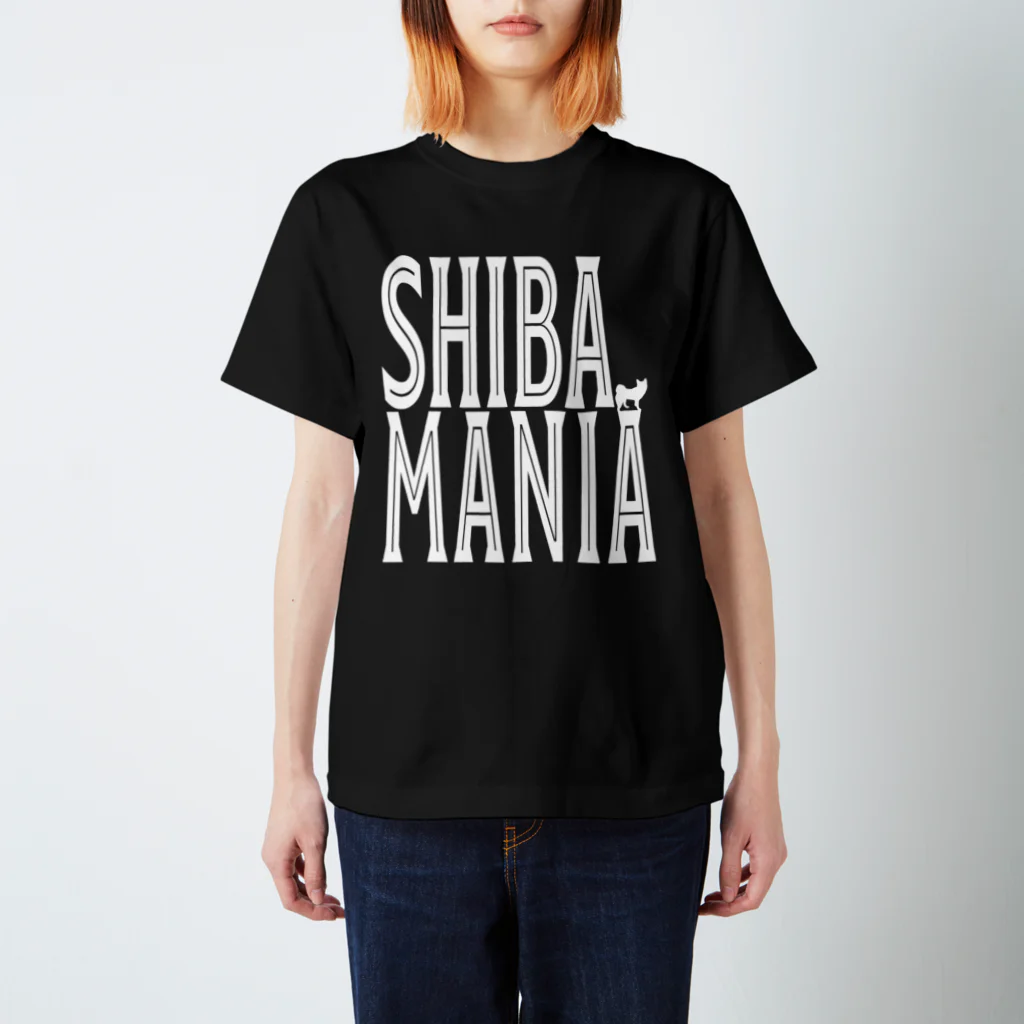 Atelier Pua laniのSHIBAMANIA 柴マニア 振返りver. 《白文字》 スタンダードTシャツ