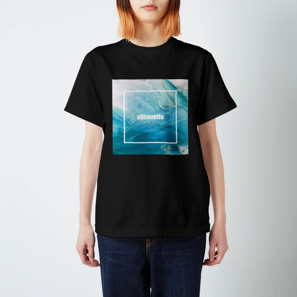 kumoriのsilhouette black tee スタンダードTシャツ