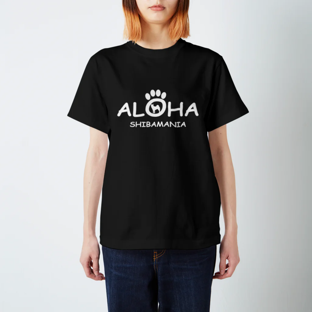 Atelier Pua laniのSHIBAMANIA 柴マニア ALOHA DOG ver. 《白文字》 Regular Fit T-Shirt