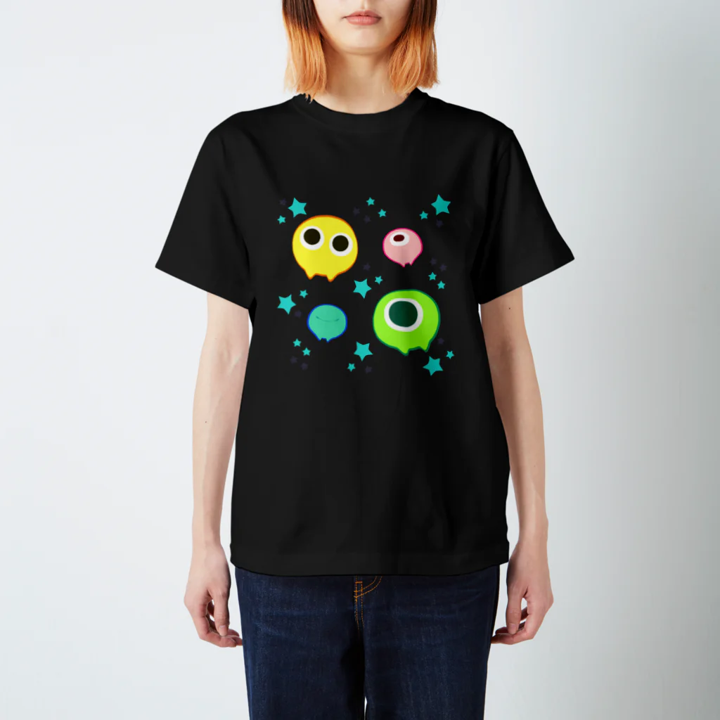 鳥の巣のめめたんT　（星ミント） スタンダードTシャツ