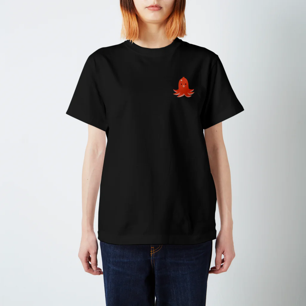 【予告】第２弾！#SUZURIのTシャツセール開催！！！★kg_shopの[☆両面] タコさんウインナー (濃色専用デザイン)【視力検査表パロディ】 Regular Fit T-Shirt
